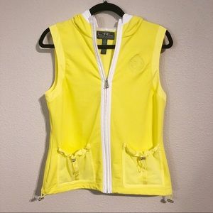 Lauren Active | Yellow Zip Up Tennis Hoodie
